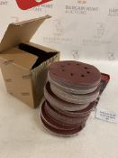 WORKPRO 150pcs Sanding Discs, 125mm/5-inch Sandpaper Set