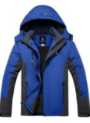 RRP £65.99 Gemyse Men's Waterproof Jacket Windproof Coat with Hood, Medium