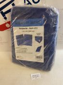 Britten & James Waterproof Tarpaulins 2-Pack 2.4m x 3m, Blue