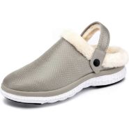 RRP £36.99 Eagsouni Unisex House Slippers Garden Clogs Mules Fleece Lines Shoes, 45 EU