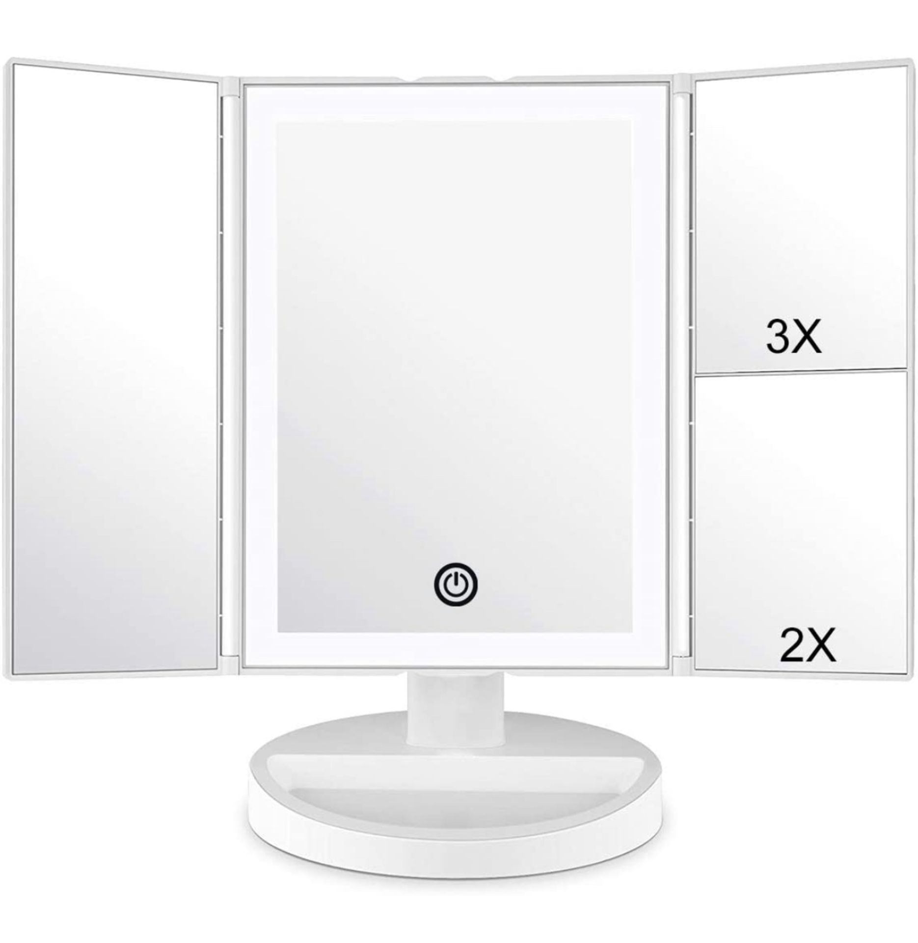 Hamswan Touch Screen LED Foldable Makeup Mirror RRP £23.99