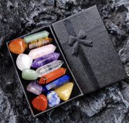 RRP £189 Set of 21 x Zreal Premium Healing Crystals Kit in Gift Box Chakra Stones Meditation