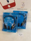 Logitech H110 Wired PC Microphone Headsets, Set of 2 RRP £24