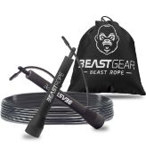 RRP £63 Set of 9 x Beast Gear Skipping Rope Steel Speed Fitness Jump Ropes