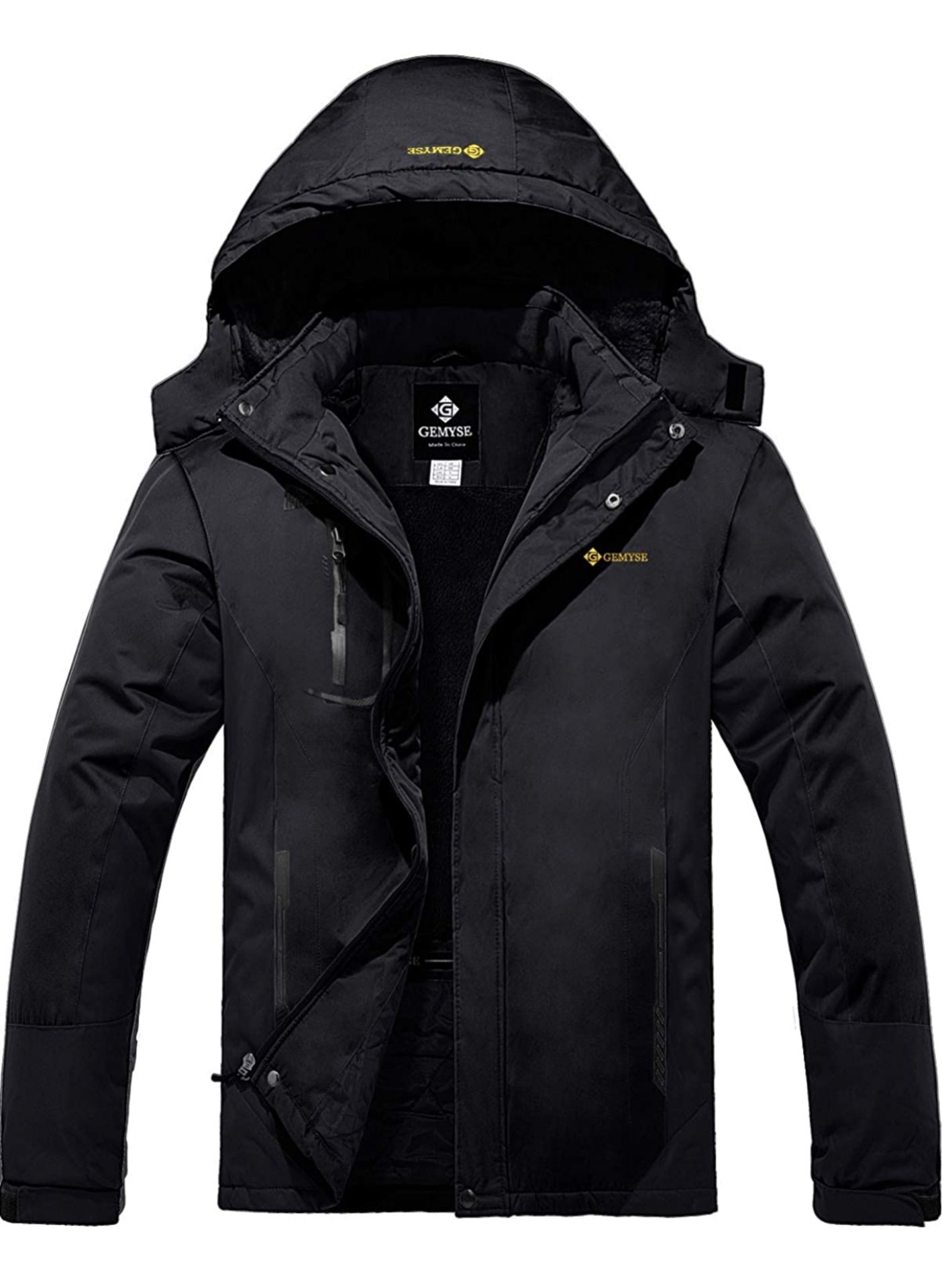 RRP £65.99 Gemyse Men's Waterproof Jacket Windproof Coat with Hood, Large