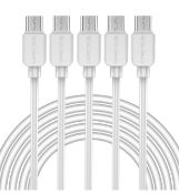 RRP £44 Set of 4 x 5-Pack SmallEectric Micro USB 6ft Android Charger