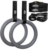 Elite Gymnastic Rings Suspension Trainer with Buckles and Straps RRP £28.99