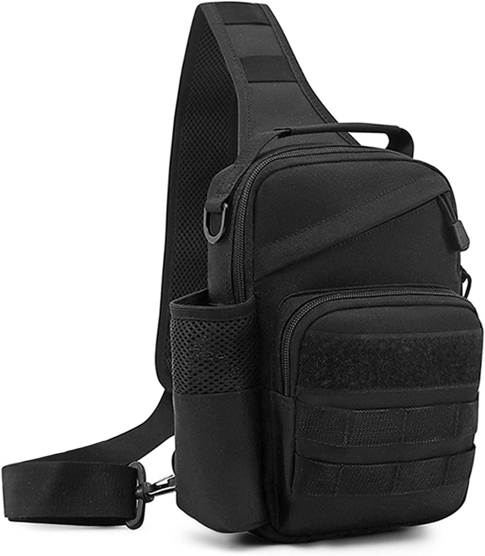 BAIGIO Small Tactical Sling Bag One Shoulder Chest Backpack RRP £25.99