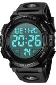 Men's Digital Military Sports Watch 50M Waterproof Chronograph Watch