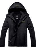 RRP £65.99 Gemyse Men's Waterproof Jacket Windproof Coat with Hood, Small
