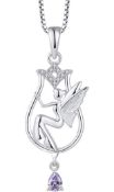 RRP £42.99 FJ Fairy Necklace 925 Sterling Silver Angel Pendant