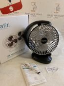 Mafiti 8-Inch USB Rechargeable Desk Fan Quiet Tabletop Fan