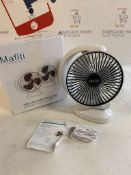 Mafiti 8-Inch USB Rechargeable Desk Fan Quiet Tabletop Fan