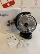 Mafiti 8-Inch USB Rechargeable Desk Fan Quiet Tabletop Fan