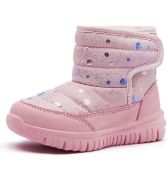 RRP £33.99 GubaRun Girls Boots Waterproof Fleece Lined Comfy Boots, 2 UK
