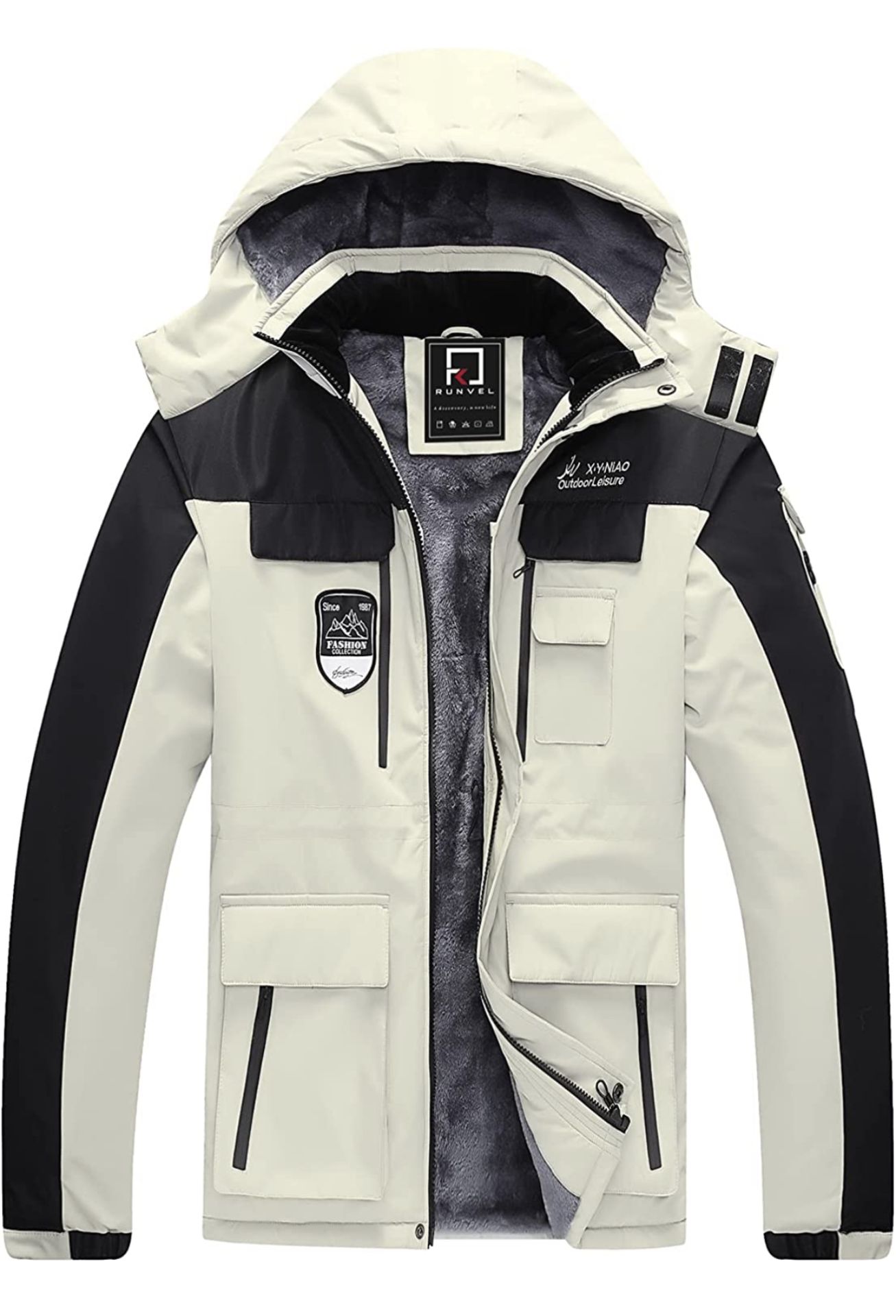 RRP £42.99 R Runvel Women's Waterproof Jacket Windproof Outdoor Coat, 12 UK