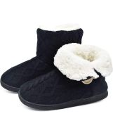 RRP £29.99 Oncai Women's Comfort Knit Boots Warm Outdoor Indoor Slippers, 7/8 UK