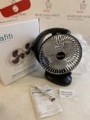 Mafiti 8-Inch USB Rechargeable Desk Fan Quiet Tabletop Fan