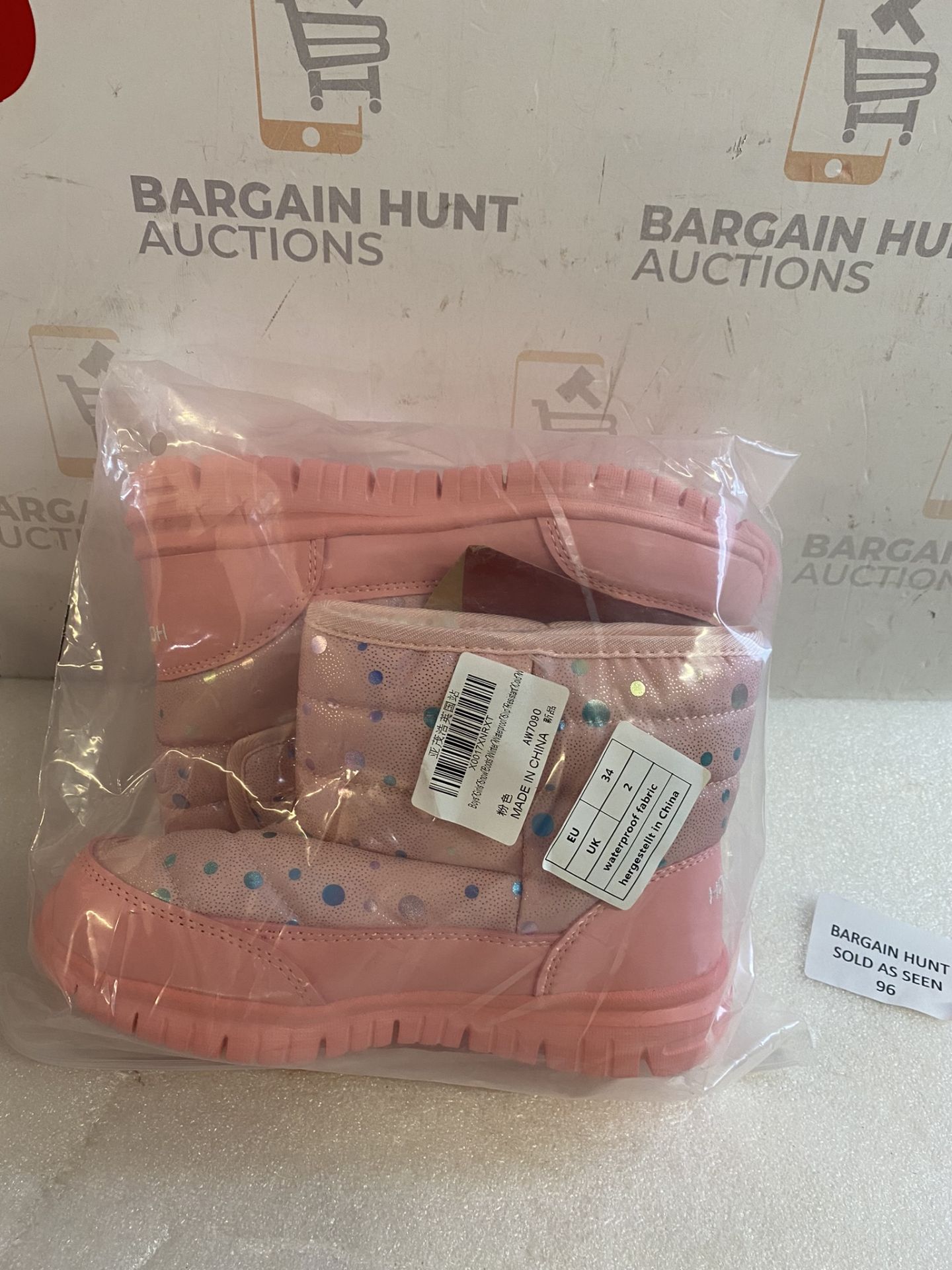 RRP £33.99 GubaRun Girls Boots Waterproof Fleece Lined Comfy Boots, 2 UK - Image 2 of 2