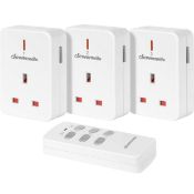 Dewenwils 3-Pack Remote Control Plug Sockets RRP £21.99