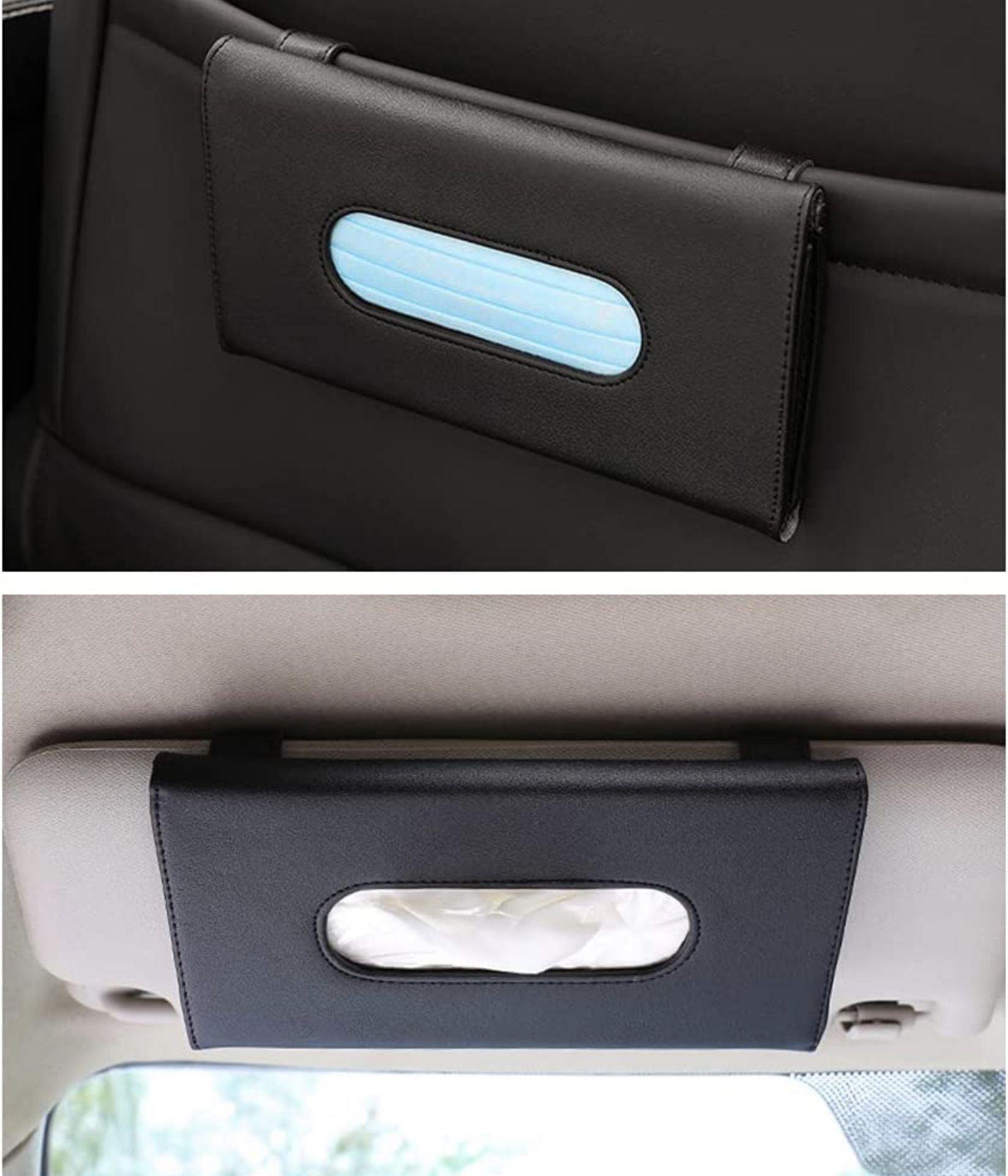 RRP £90 Set of 7 x Car Gadgets 2-Pieces Car Tissue Holders for Car Visor