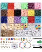 RRP £180 Set of 12 x Dsaren 4132pcs Alphabet Beads Jewellery Making Girls Gift Set