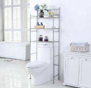 Home Bi Bathroom Space Saver Over The Toilet Storage Rack RRP £36.99