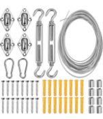 RRP £128 Set of 8 x Takezua Garden Wire Kits Cable Railing Wire Fence Roll Kits