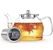 RRP £20.99 Minoant Glass Teapot Blooming Flowering Teapot with Infuser