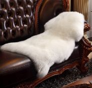 Faux Fur Soft Fluffy Sheepskin Stule Style Rug, 75 x 120 cm Faux Fleece Area Rug
