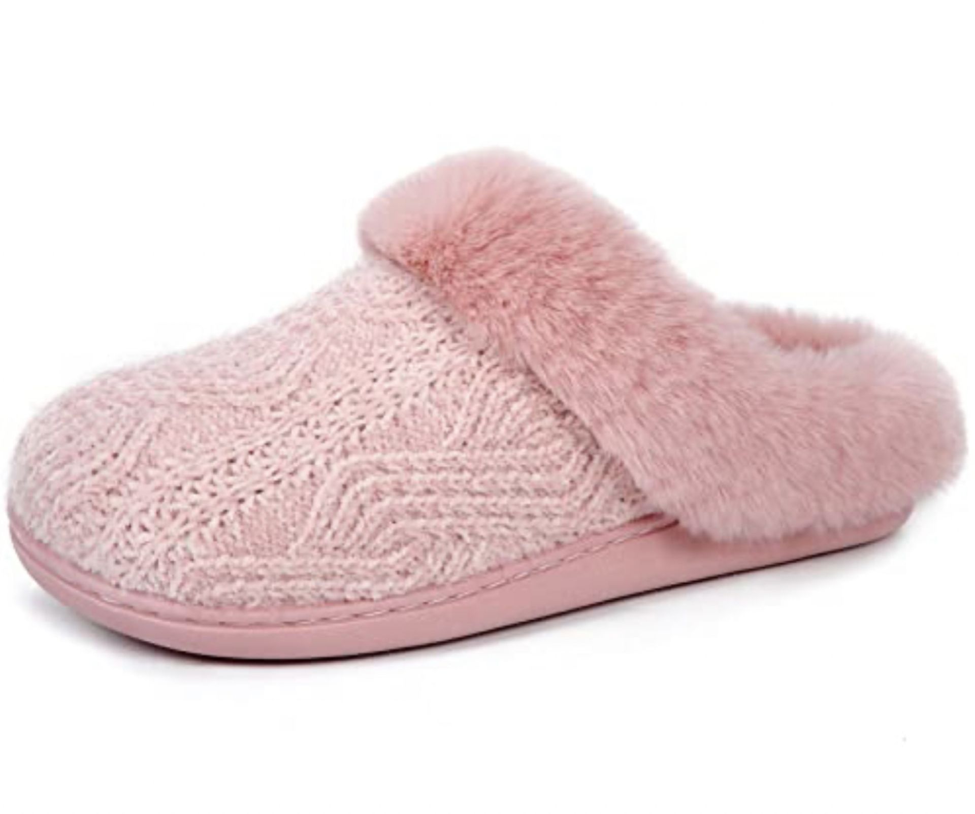 RRP £19.99 VeraCosy Women's Fuzzy Velvet Memory Foam Faux Fur Slippers, 7/8 UK