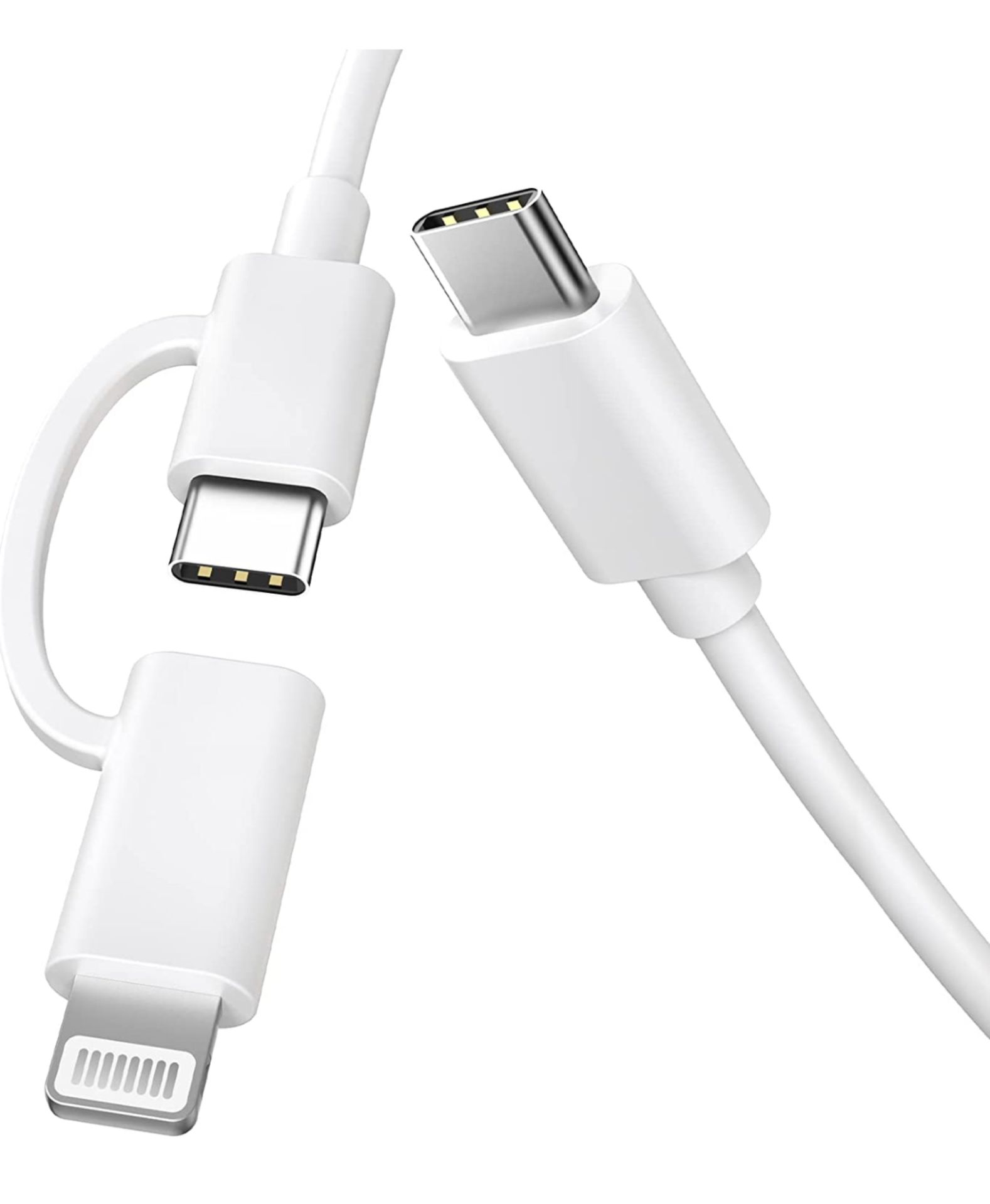 RRP £60 Set of 5 x 2-Pack USB C to Lightning and Type C to C Cable 2M Phone Charger Cables