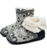 RRP £29.99 Oncai Women's Comfort Knit Boots Warm Outdoor Indoor Slippers, 9/10 UK