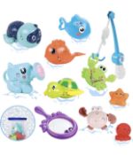 Luclay Baby Bath Toys Games Kids Animal Bath Toys, Set of 8 RRP £96