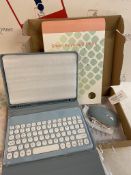 Smart Tablet Keyboard Case and Wireless Mouse Combo