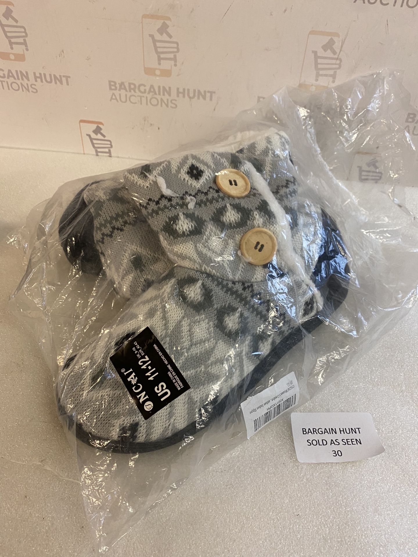RRP £29.99 Oncai Women's Comfort Knit Boots Warm Outdoor Indoor Slippers, 9/10 UK - Image 2 of 2