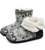 RRP £29.99 Oncai Women's Comfort Knit Boots Warm Outdoor Indoor Slippers, 3/4 UK