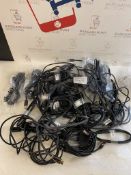 Large Collection of Power Cable and Phone Charger Cables