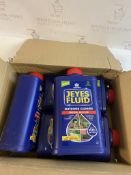 RRP £60 Set of 4 x Jeyes Professional Fluid Disinfectant Deodoriser Cleaner 1 Litre Bottle