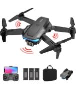RRP £45.99 Aunis Drone with Camera 1080P Foldable RC Quadcopter with Carry Bag