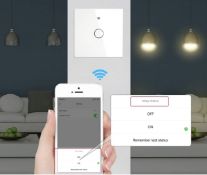 RRP £54 Set of 3 x MoesGo 2.4GHz Wifi Smart Light Switch 1 Gang works with Alexa and Google
