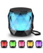 LFS Portable Bluetooth Speaker with Lights Magnetic Waterproof Mini Speaker