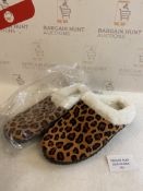 RRP £35.99 Hsyooes Warm Slippers Memory Foam Cosy House Shoes, 45 EU