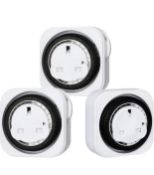 RRP £32 Set of 2 x Dewenwils 3-Pack Mechanical Indoor Timer Socket Switch