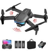 RRP £45.99 Aunis Drone with Camera 1080P Foldable RC Quadcopter with Carry Bag