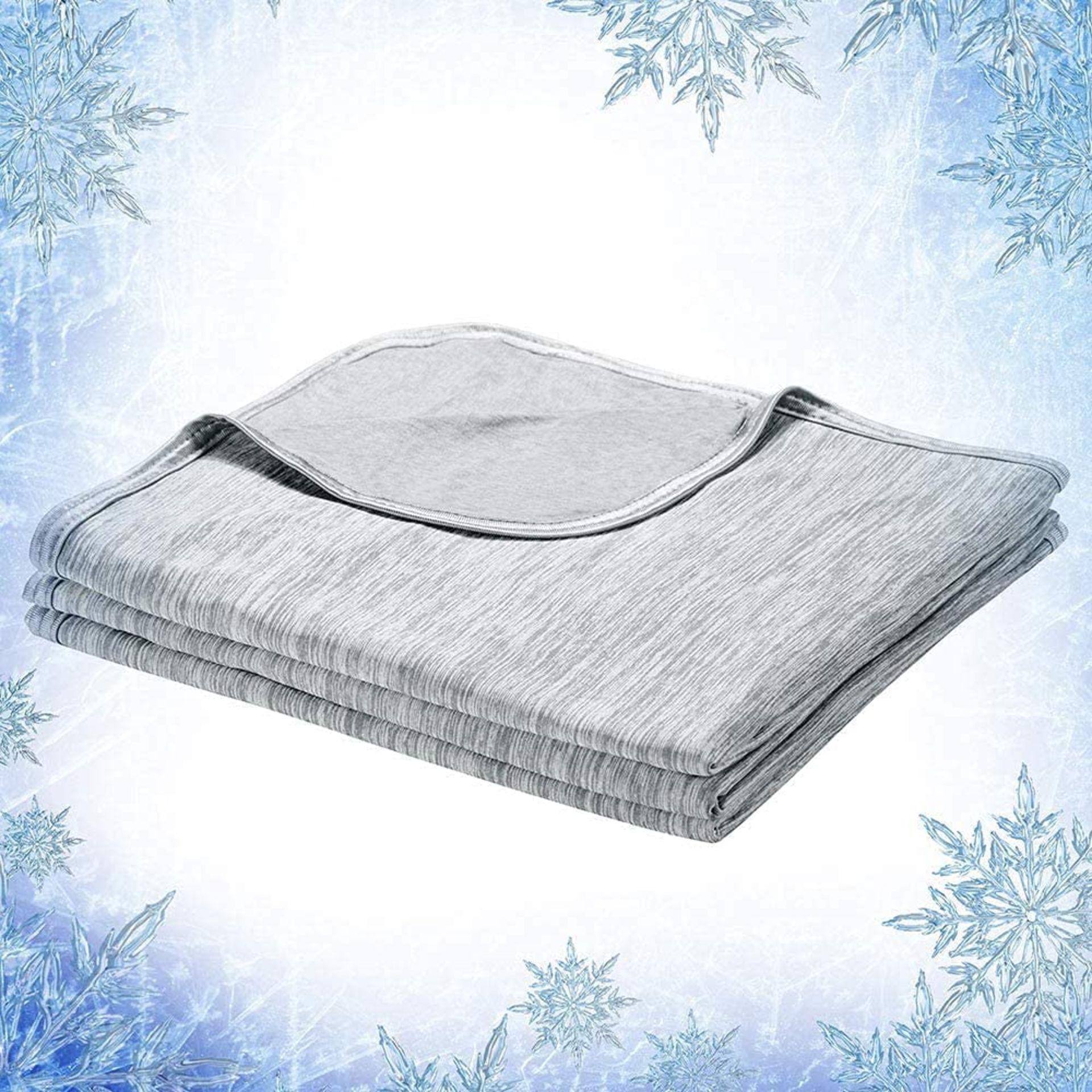 RRP £39.99 Elegear Cooling Blanket Throw Cool Feel Fabric, Double Sided Lightweight, 200x220cm