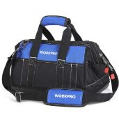 Workpro Tool Bag 16-Inch Multi-Pockets Heavy Duty Tool Bag RRP £19.99