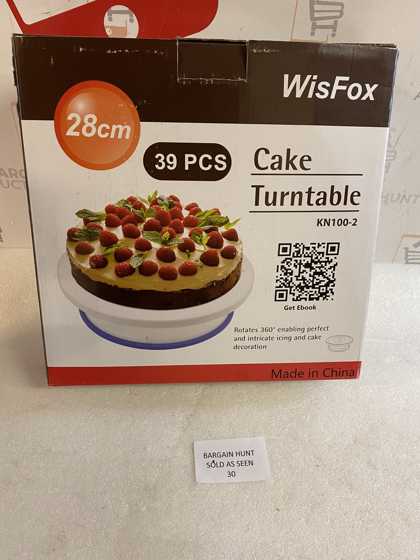 WisFox Professional Cake Decorating Kit Rotating Turntable Stand - Image 2 of 2