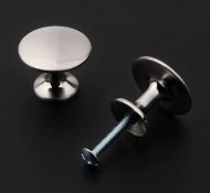 RRP £34 Set of 2 x Koofizo 10-Pack Round Cabinet Knob Nickel Furniture Pull Handle