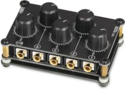 RRP £42.99 Little Bear MC5 Mini Portable Stereo 4 Channel Audio Mixer Passive Live Studio